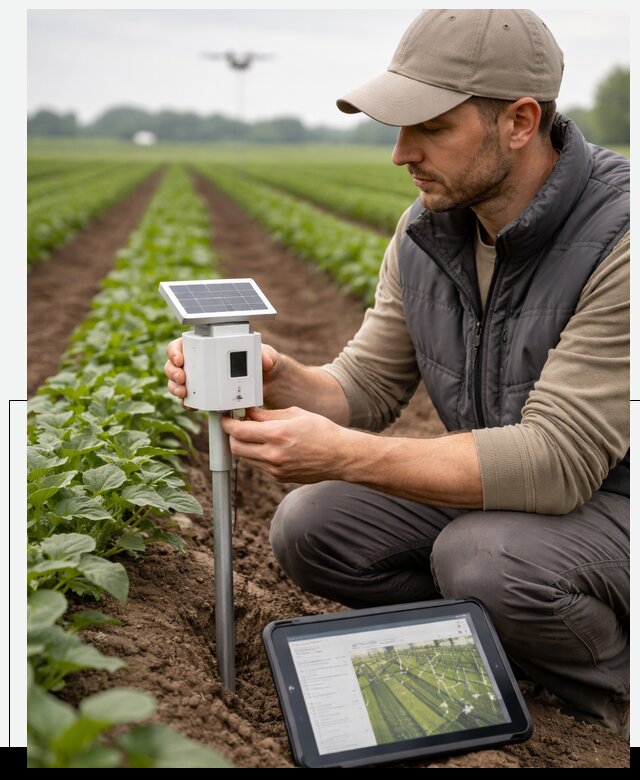 IoT мониторинг сельскохозяйственных полей и контроля в Волгодонске